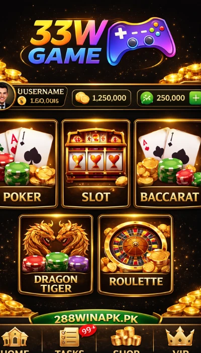 33W Game dashboard image